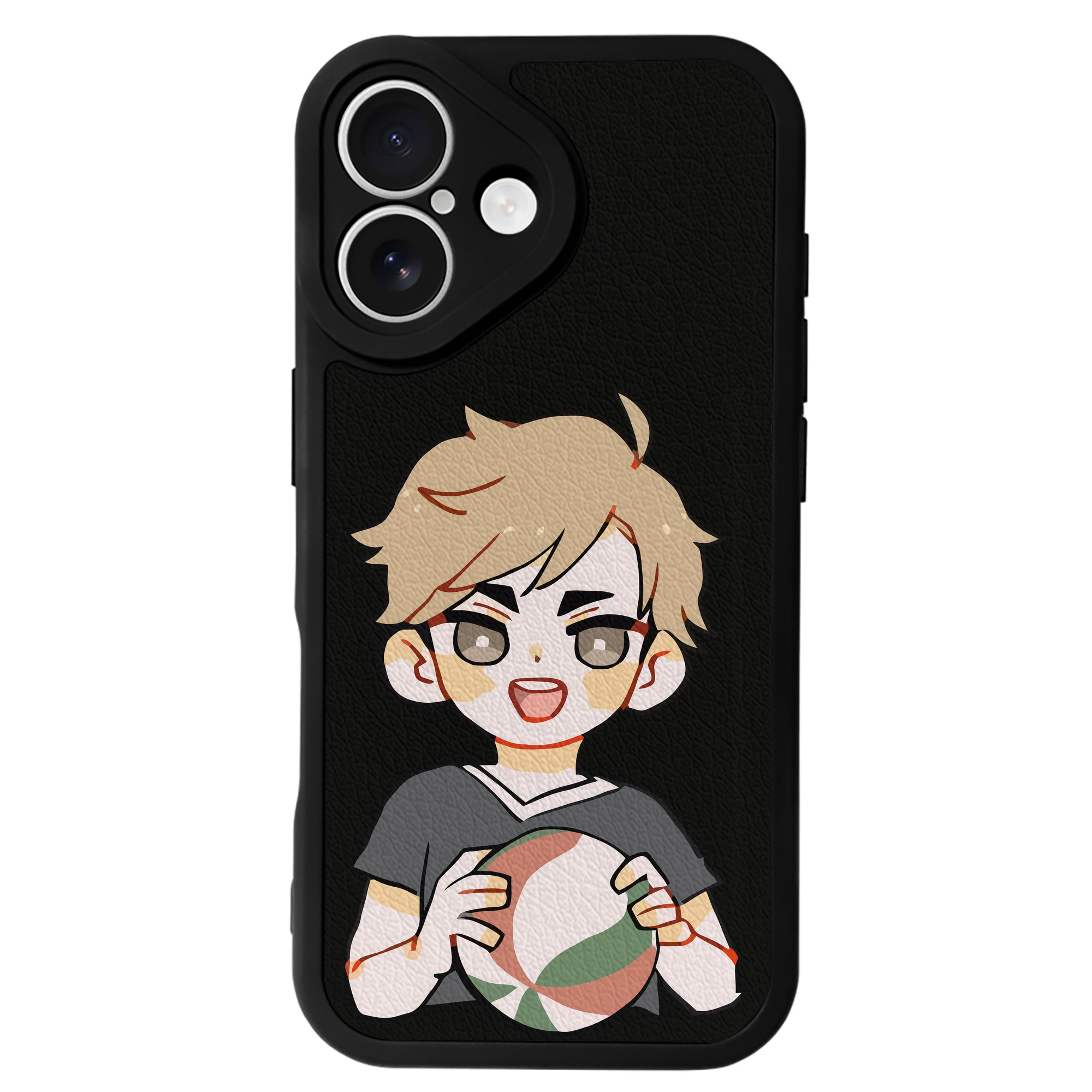 （画像用） ハイキュー!! Haikyu!! 【iPhone 16シリーズ対応】シリコンスマホケース（レザー調） 材質：シリコン